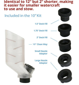 Clean Way Fuel Fill 10" Baffle Kit-- New Improved--Better Balanced